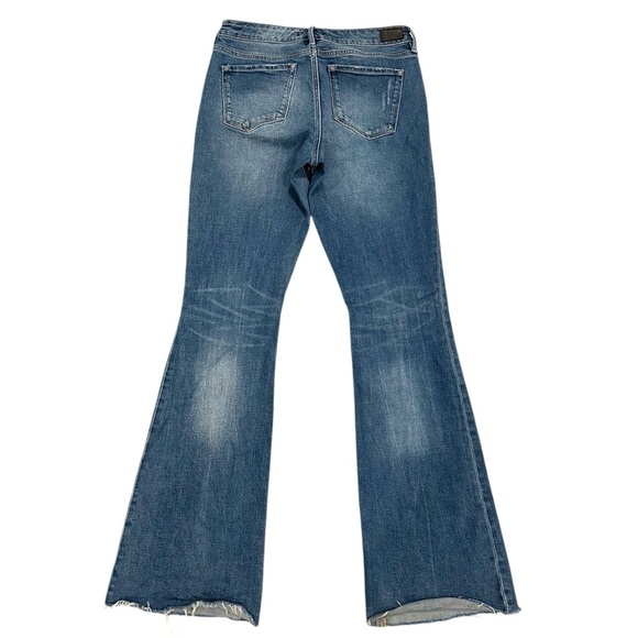 Flared Blue Denim Jeans - Picture 5 of 12